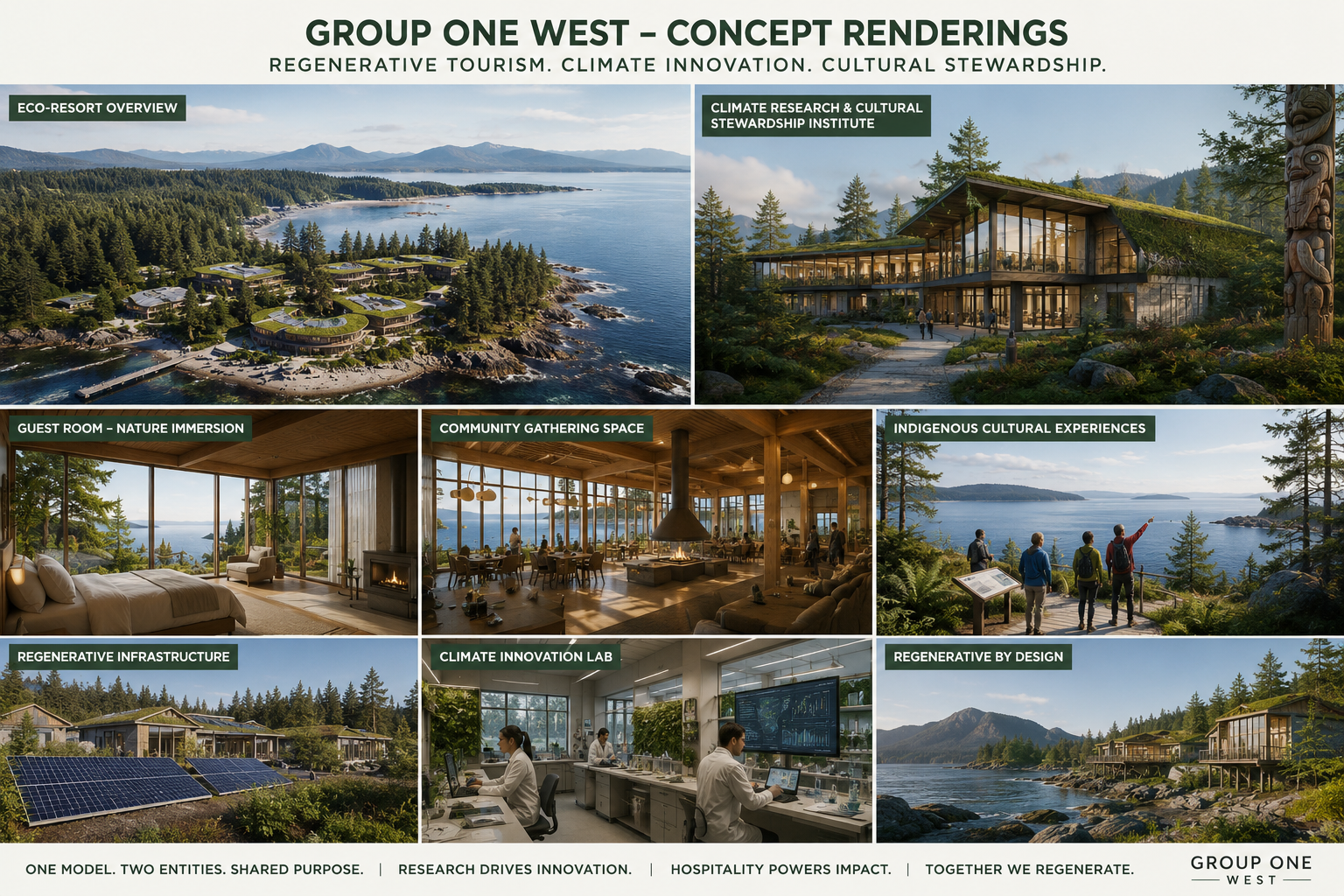 Concept rendering of the regenerative resort